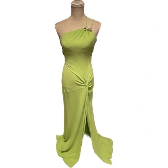 green emerald velvet dress Nicole Bakti Dress 7088 Emerald